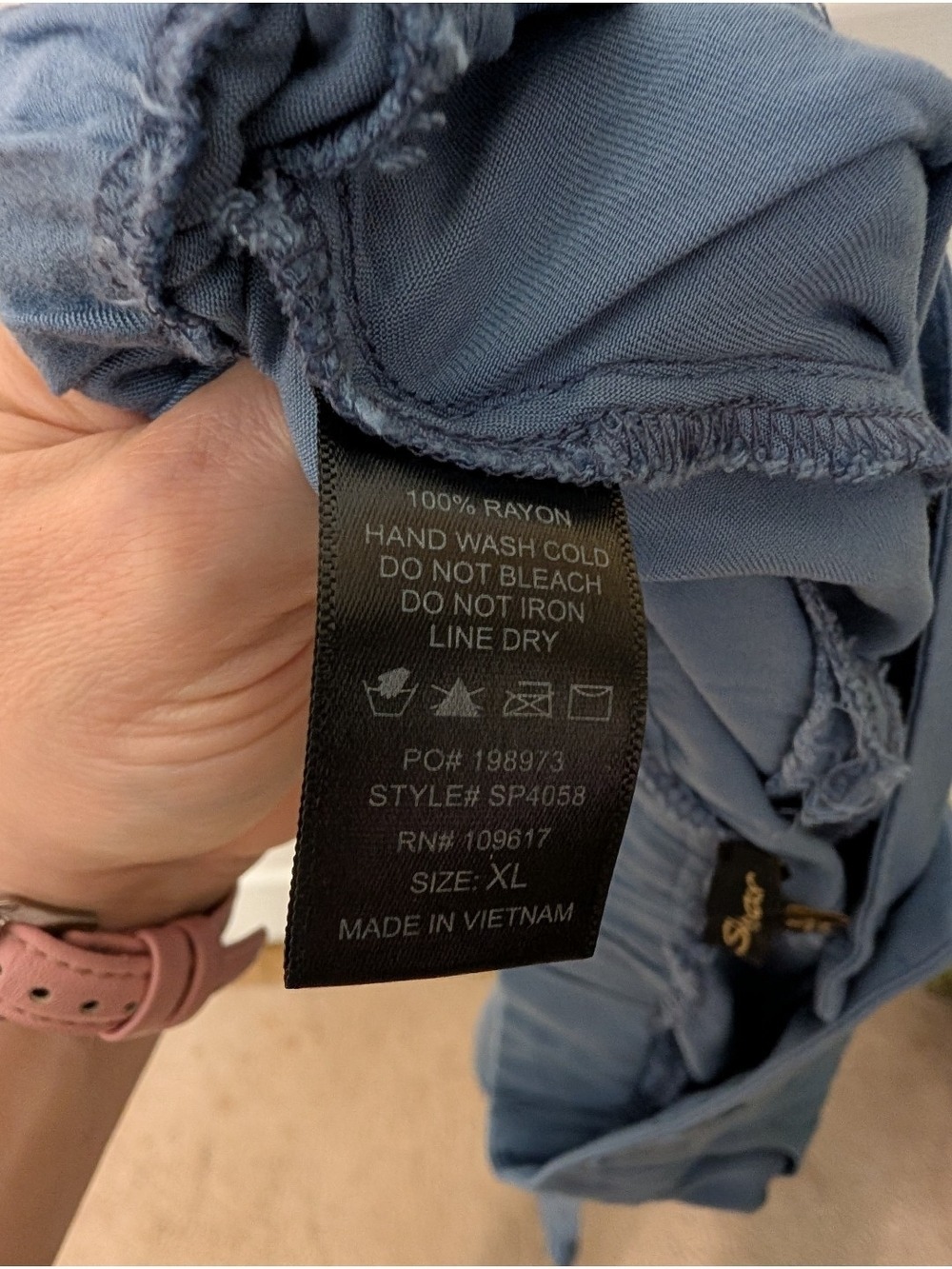 Shinestar Cargo Pants Blue XL - Picture 4 of 6